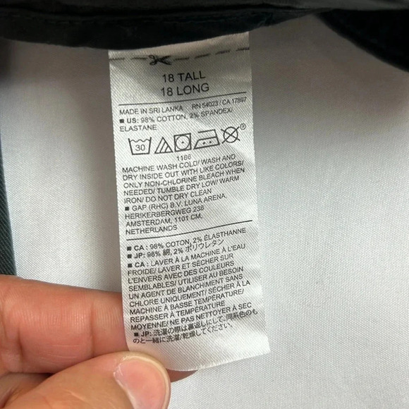 Banana Republic NEW Women's 18 Tall Authentic Chino Girlfriend Fit Utility Pant - Picture 8 of 14